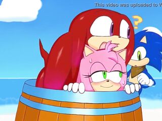 Knuckles screws Amy and cucks Sonic!