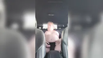 Daddy shoots a massive load in his camper after swimming