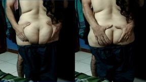 Big Ass  Homemade Desi  Indian Hindi Bhabhi&#039;s Sexy Body and Fucking Session