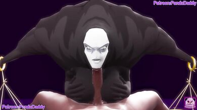 Jujutsu Kaisen JudgeMan Bunny Suit Blow Job for her Boss Hentai by PandaDaddy
