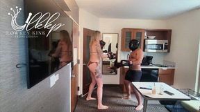 6 feet 6 inch Amazon Blondi Beatdown