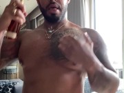 Flexing muscle and masturbate at morning - VIKTOR ROM -