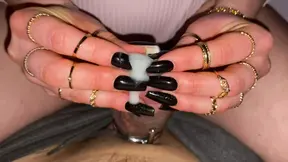 Handjob With My Long Nails Make Him Cum After Chastity Release I MyNastyFantasy