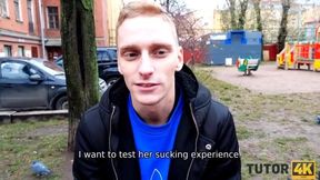 Steamy Encounter: Student's Hilarious Adventure with His Alluring Teacher in White Stockings