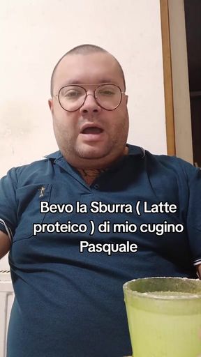The master drinks the sburra, but it's not cum