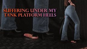 Suffering Under My High Platform Tank Heels (Double Close Version) - TamyStarly - Cock Balls Crush Trample, Shoejob, CBT, Trampling, Bootjob, Stomping