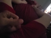 Vibrator on my cock makes me cum hard