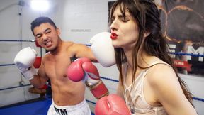 Violet Vega vs Jack the Ripped - Mixed Boxing Maledom