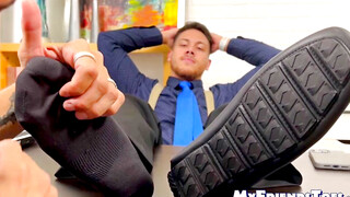 Jock Dan Edwards was impressed with feet sucking and worshipping of Johnny Hazzard