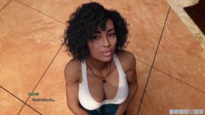 Black Girl Naomi Giving Deepthroat Blowjob In College Library