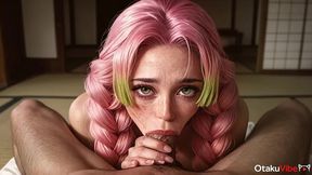 demon slayer mitsura kanroji enjoys a cock in his holes [ai]