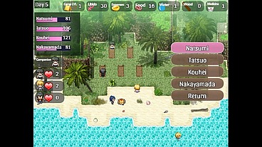 The Castaway Married Gal's Netorare Story [ NTR hentai game PornPlay] Ep.4 hot blonde got stuck in a hole on the beach