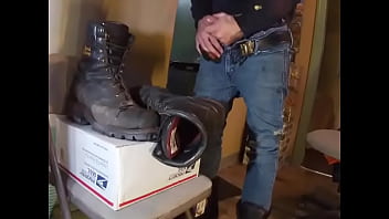 BIG Cumshot on My Boots