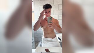 towel fell, need a bottom to pick it up