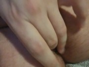 He can barely fit a finger in his tight virgin hole