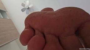 Giantess Trampling YOU Barefoot while getting ready