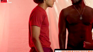 SayUncleNetwork.com - Ebony jock raw fucks young guys in a wild interracial threesome