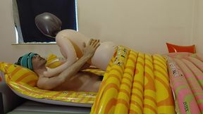 Inflate Inflatababe Fuck and Cum on Lilos