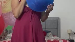 Bite to pop olds balloons