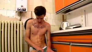 TeachTwinks.com: Cumming Hard to Jesse's Massive Uncut Tool