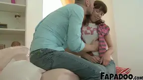 Cute Euro 18YO gives a REAL head and licks before taking intense anal