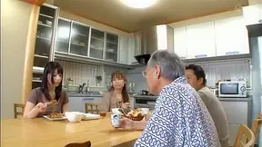 Young Japanese Maid Tempts Sexy Grandpa In Hot Bath Adventure
