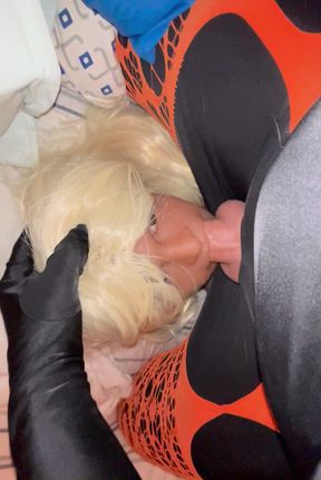 Trans gets it in all of her holes cums on face