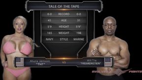 Interracial fight and fuck