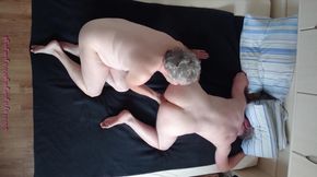 Nylonjunge meets horny grandma 3 ** ass lick **