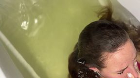 Dipping Beauty a Mermaids Silent Struggle