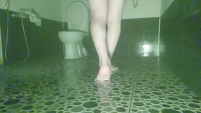 Bathroom Booty Femboy Under The Hot Shower Enjoying Her Own Body