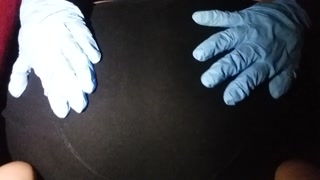 and Spanked with a Belt, Gloves, and a Purple Whip