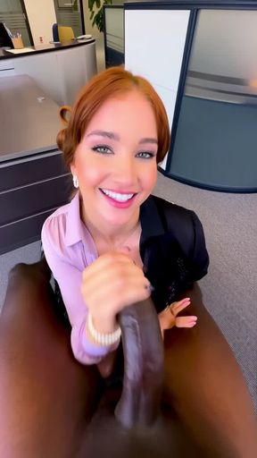 handjob, A 20 year old caucasian woman, the, video created by AI