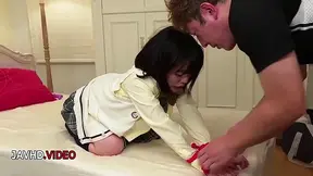 Naughty Tomoka gets tied up and taken hard in a wild afternoon pleasure session.