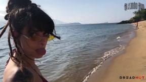 Sex on Ilhabela Beach with the Naughty Dread Hot