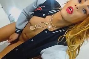 German lusty transgender princess Plunges A sextoy On Her cock-squeezing wazoo