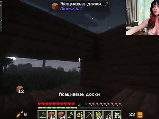 Sexy Screwing with Busty Sweetie Fox After Playing Minecraft