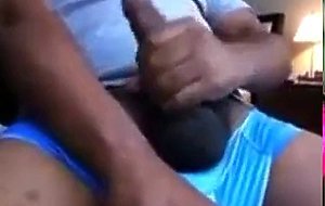 Verbal Hung Black Stud Jerk Off & Cum