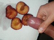 eat own cum from plum