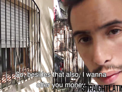 Young Latino gets paid to be barebacked for the first time