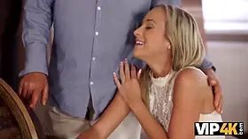 Vip4k. pretty blond with perfect figure makes love to older man