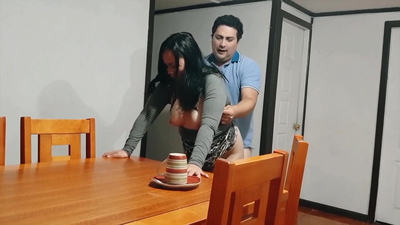 fucking the stepmother when she brings breakfast