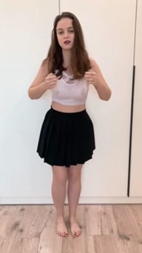 beautiful secretary exposed her body for her boss