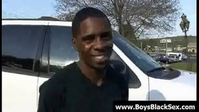 Blacks Thugs Breaking Down Hard Sissy White Boys 15