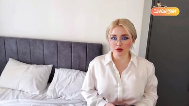 Petite blonde maid gets pounded doggystyle with thick cum creampie