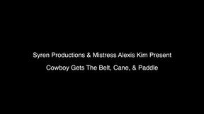 Cowboy Gets The Belt, Cane, And Paddle (1080p)