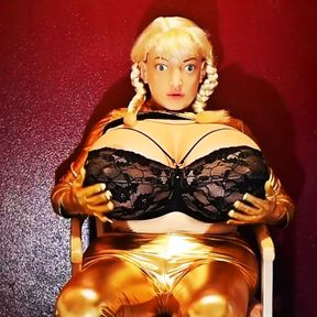 Golden Juggsy Big Bra Fetish