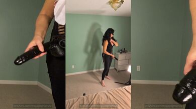 Prepping my dildo to pleasure my man pegging