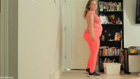 Workout Clothes Walking Strip Down