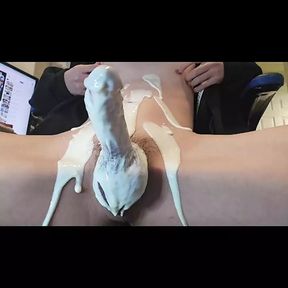 Do you want to taste the cock covered with yogurt and milk